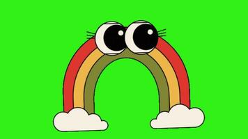 rainbow 2d animated cartoon video