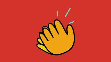 Hand icon Cartoon 2d animated video