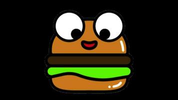 Burger 2d animated cartoon video