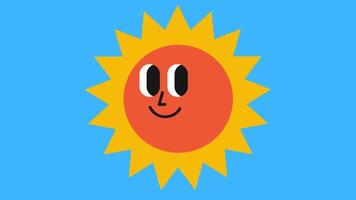 2d animated sun video