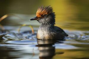 AI generated Little Grebe, Tachybaptus ruficollis. AI Generated photo