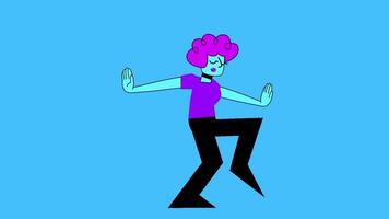 2d funny caracter  dancing video