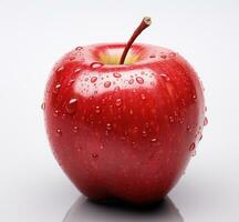 AI generated red apple isolated photo