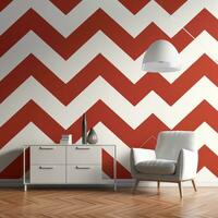 AI generated a red and white chevrons wallpaper, photo