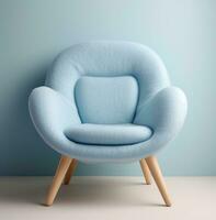 AI generated broomcroft snug chair blue, photo