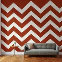 AI generated a red and white chevrons wallpaper, photo