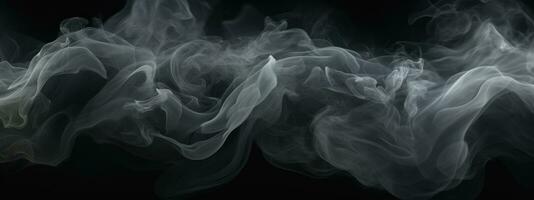 AI generated a black and white smoke of a dark room, fire and smoke photo