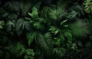 AI generated close up of an urban jungle scene nature, photo