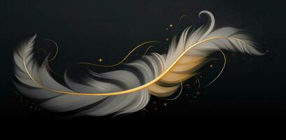 AI generated feather background hd free download photo