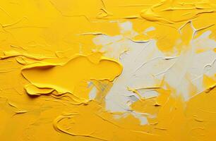 AI generated yellow paint background photo