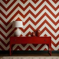 AI generated a chevron pattern wallpaper with red and white designs, photo