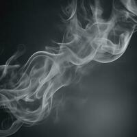 AI generated black smoke background photo