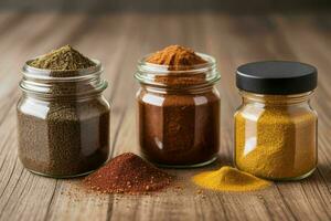 AI generated Spices in a jar. Pro Photo