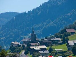 a mountain range in the background photo