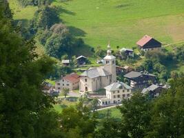 a church on a hill photo