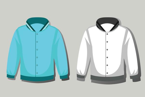 Varsity Jacket Mockup Vector Art, Icons, and Graphics for Free Download