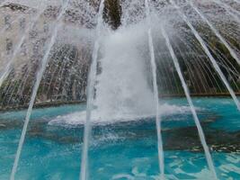 a fountain in a park photo