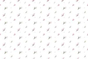 set of pink flower shade arrange as seamless  pattern background vector