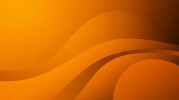 Orange modern abstract background with waves. vector