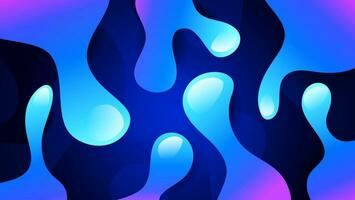 Abstract blue modern background with bubbles. vector