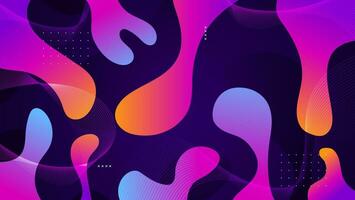 Colorful fluid gradient modern background. vector