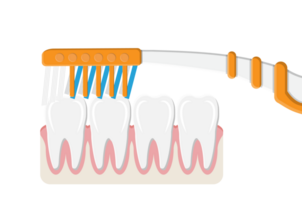 moderno cepillo de dientes con pegar png