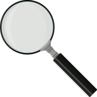 Magnifying glass with handle png