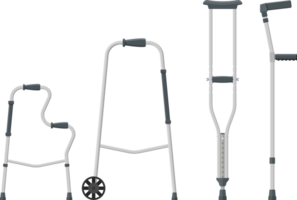 Mobility aids, walker, crutches, quad cane png