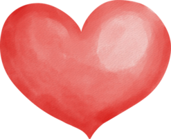 A red heart on a transparent background. png