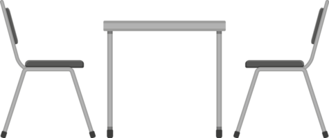 Table and chair, restaurant furniture png