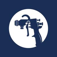 spray gun paint logo icon vector illustration