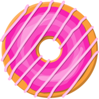 Donut cake, doughnut into glaze png