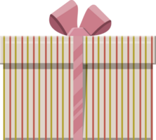 Colorful wrapped gift box png