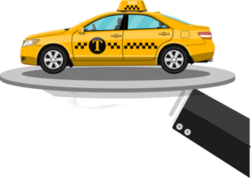 Taxi service concept png