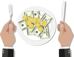 Business lunch concept png