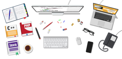 lugar de trabajo de programador o descifrador png