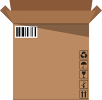 kartong låda för transport png