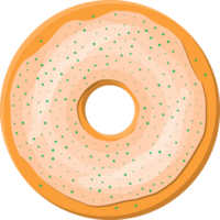 donut taart, donut in glazuur png