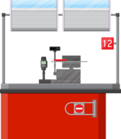 Cashier counter workplace png