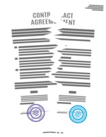 Tearing apart contract, contract termination png