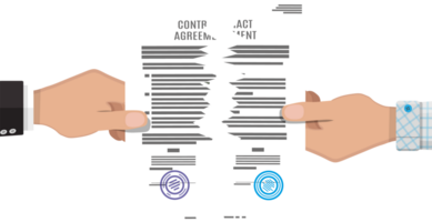 Tearing apart contract, contract termination png