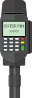 POS terminal with pinpad png