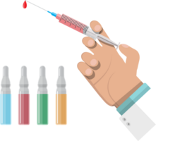 Ampoule and syringe png