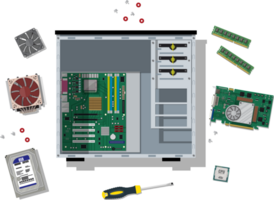 Assembling PC, personal computer hardware png