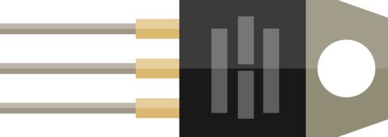 Transistor, resistor, capacitor, led or chip png