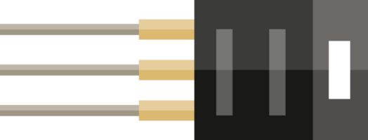 transistor, resistor, condensador, LED o chip png