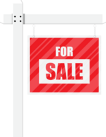 For sale wooden placard. Real estate sign png