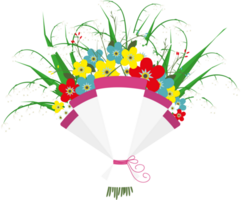 Cute bouquet of flowers png