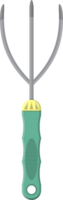 Scoop and hand rake with plastic handle png