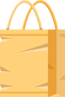 Grocery empty paper bag png
